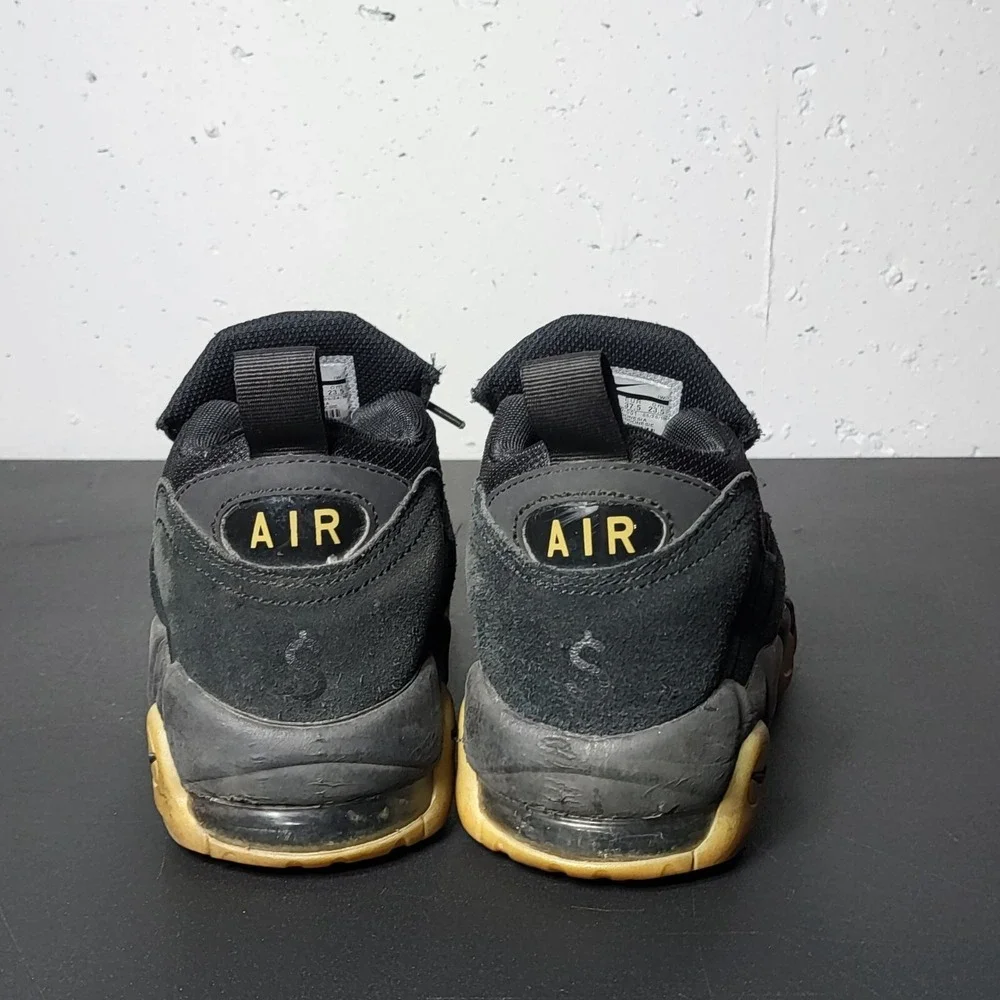 Nike Air Boy's More Money Shoes GS Sneakers AQ9359 001 Black‎ Gum Size 5 School
